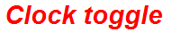 Clock toggle