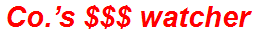 Co.’s $$$ watcher