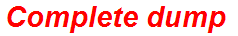 Complete dump