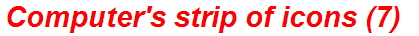 Computer's strip of icons (7)