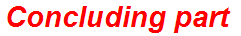 Concluding part