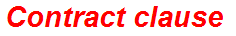 Contract clause