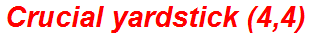 Crucial yardstick (4,4)