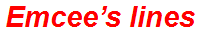 Emcee’s lines
