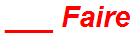 ___ Faire