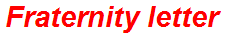 Fraternity letter