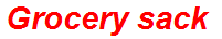 Grocery sack