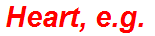 Heart, e.g.