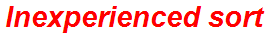Inexperienced sort