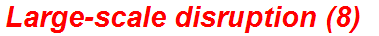 Large-scale disruption (8)
