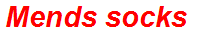 Mends socks