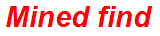 Mined find