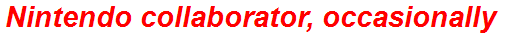 Nintendo collaborator, occasionally
