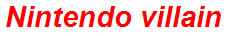 Nintendo villain