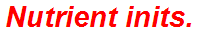 Nutrient inits.