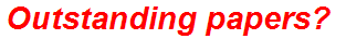 Outstanding papers?