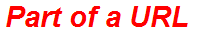Part of a URL