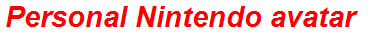 Personal Nintendo avatar