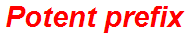 Potent prefix