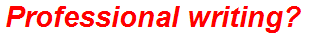 Professional writing?