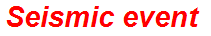 Seismic event