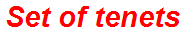 Set of tenets