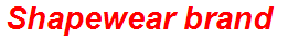 Shapewear brand