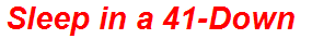 Sleep in a 41-Down