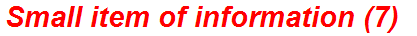 Small item of information (7)