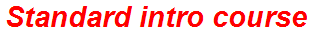 Standard intro course