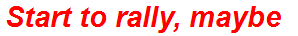 Start to rally, maybe