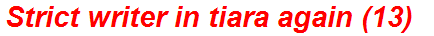 Strict writer in tiara again (13)