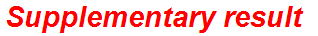 Supplementary result