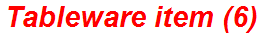 Tableware item (6)
