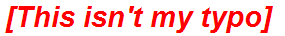 [This isn't my typo]