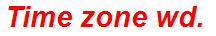 Time zone wd.