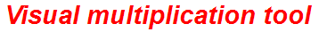 Visual multiplication tool