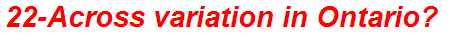 22-Across variation in Ontario?