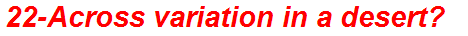 22-Across variation in a desert?