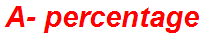 A- percentage