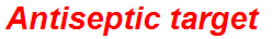 Antiseptic target