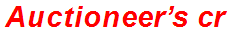 Auctioneer’s cry