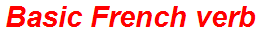 Basic French verb
