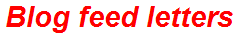 Blog feed letters