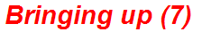 Bringing up (7)