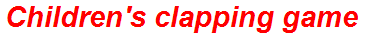Children's clapping game