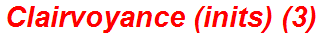 Clairvoyance (inits) (3)