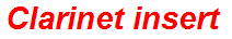 Clarinet insert