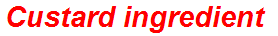 Custard ingredient