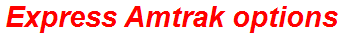 Express Amtrak options
